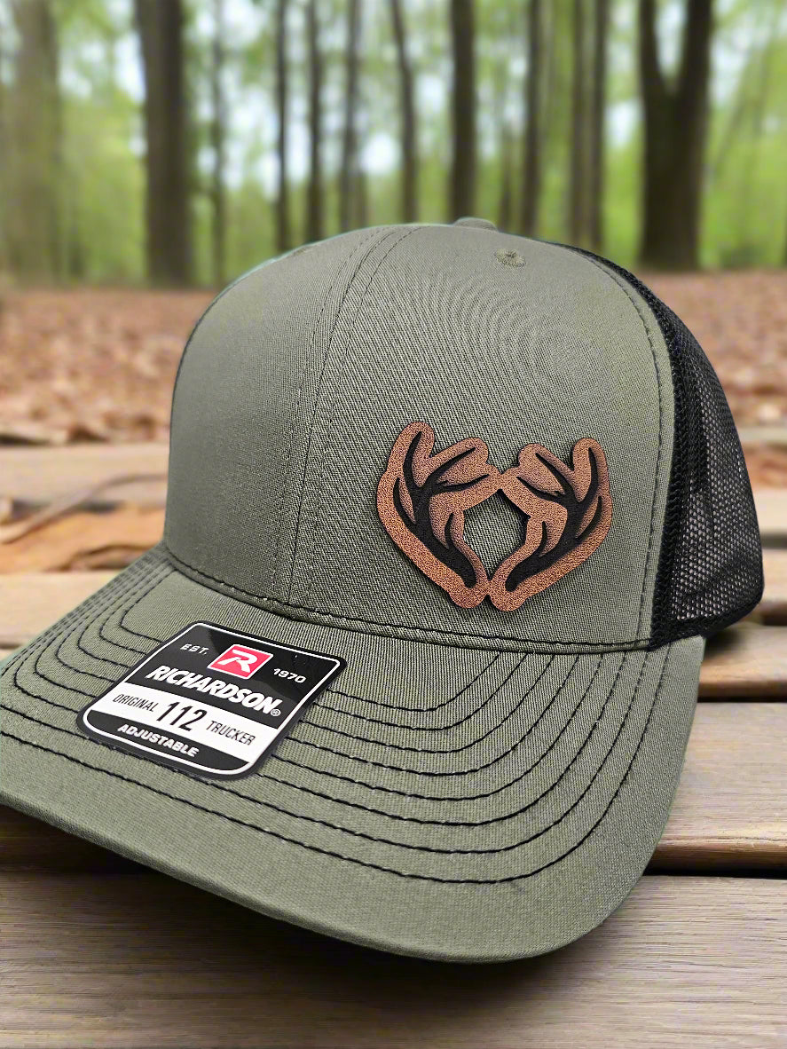 Richardson 112 Buck Deer Antler Trucker Hat - Woelfel Custom Designs