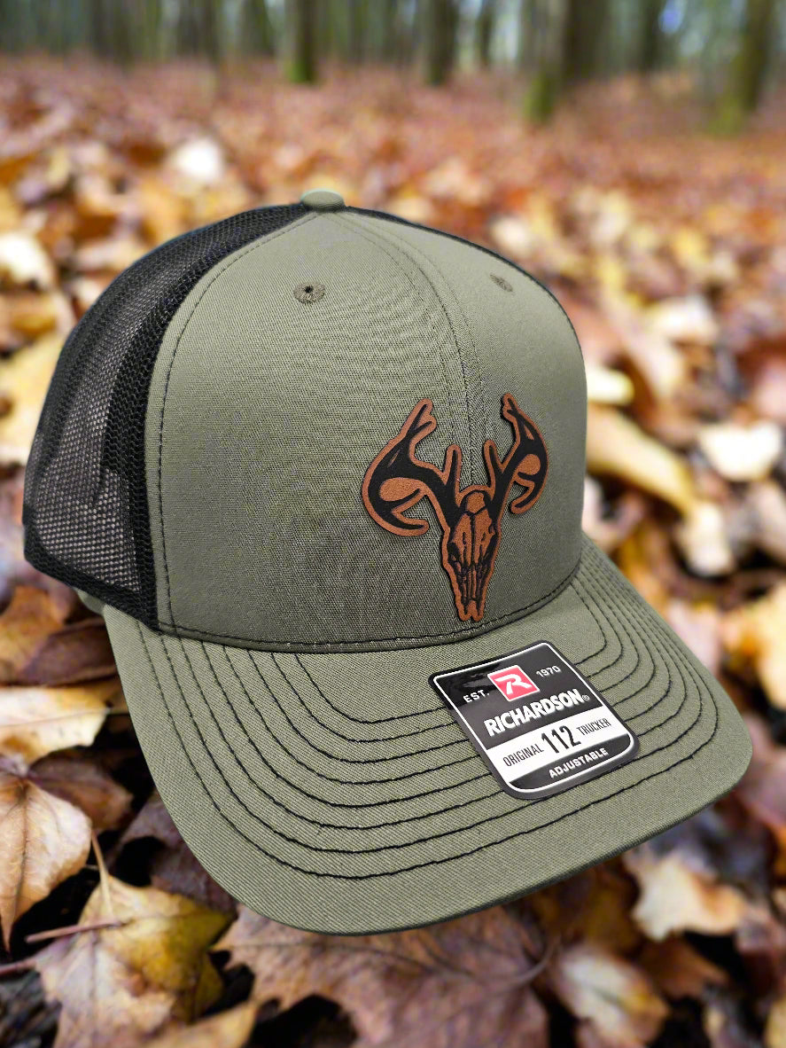 Richardson 112 Euro Mount Deer Antler Patch Hat - Woelfel Custom Designs