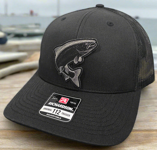 Richardson 112 Steelhead Salmon Fishing Trucker Hat - Woelfel Custom Designs
