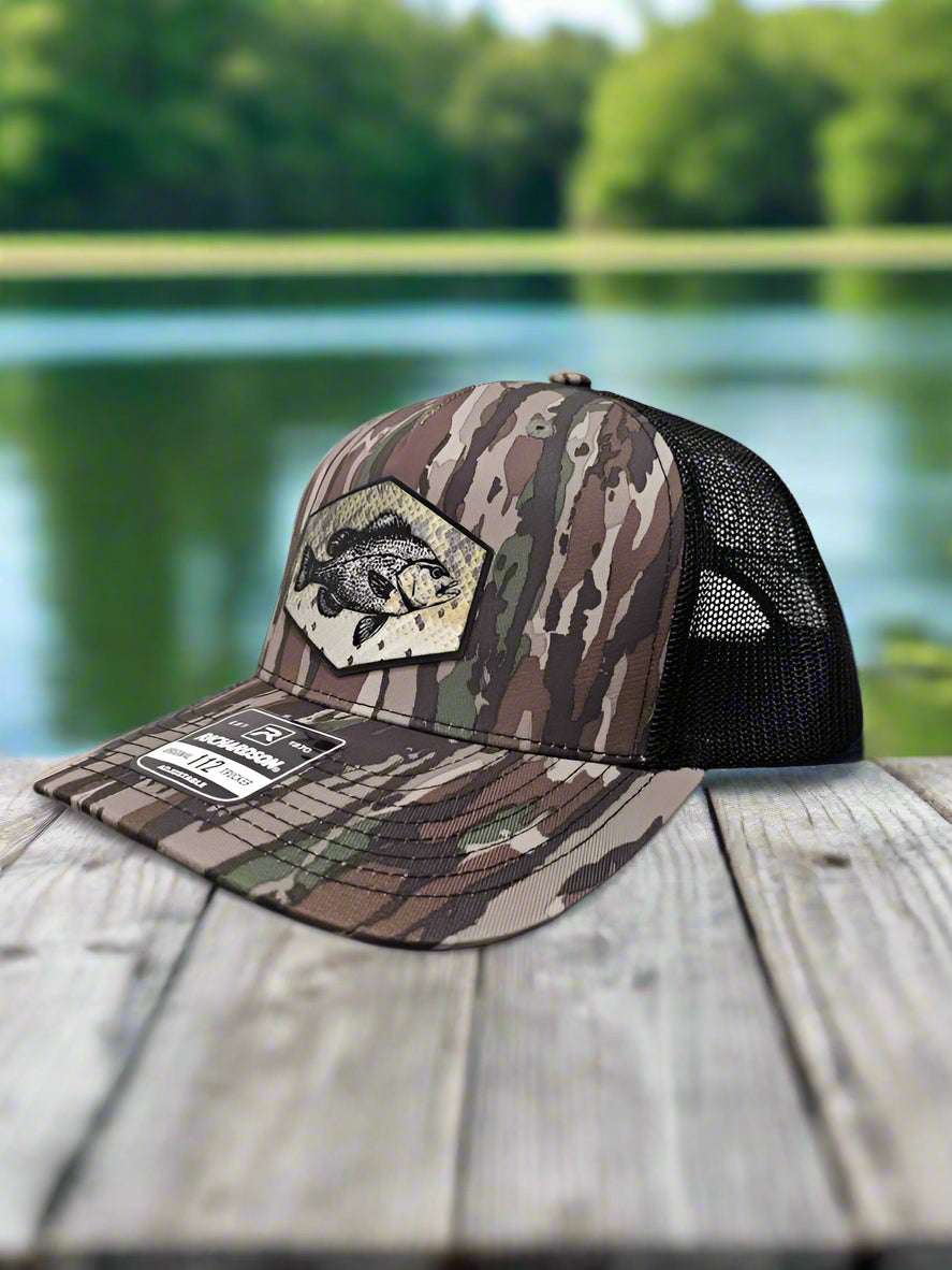 Richardson 112 Crappie Scales Fishing Trucker Hat - Woelfel Custom Designs