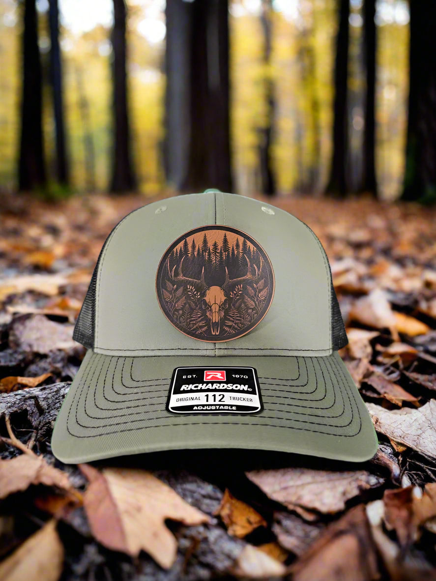 Richardson 112 Euro Mount Buck Deer/Wildlife Patch Hat