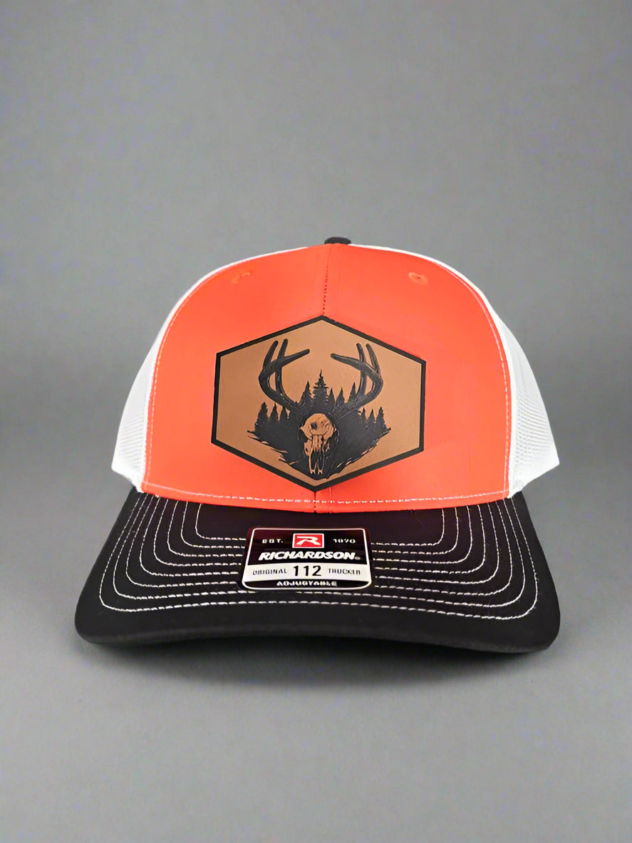 Richardson 112 Euro Mount Buck Deer/Trees Patch Hat - Woelfel Custom Designs