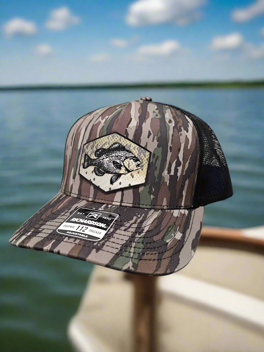 Richardson 112 Crappie Scales Fishing Trucker Hat - Woelfel Custom Designs