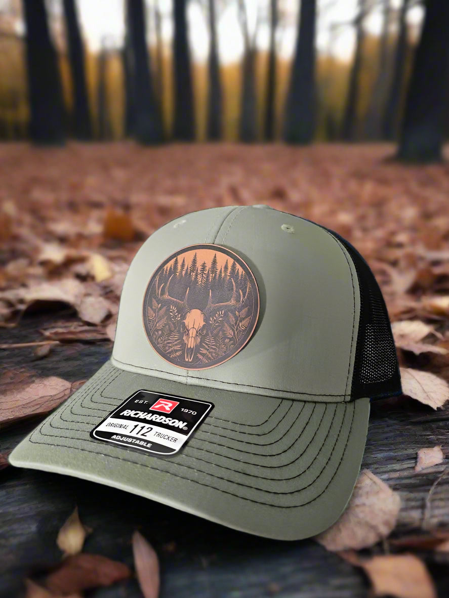 Richardson 112 Euro Mount Buck Deer/Wildlife Patch Hat