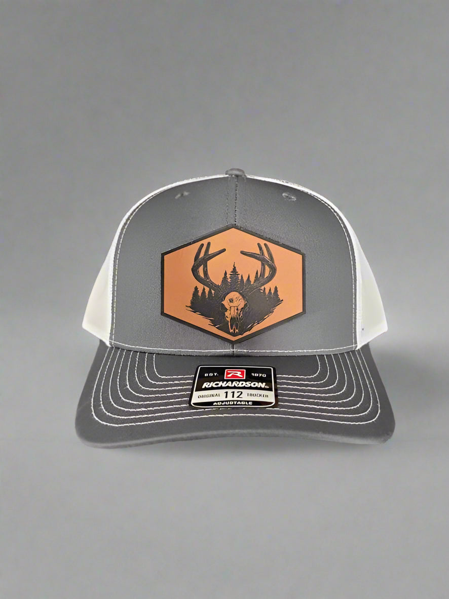 Richardson 112 Euro Mount Buck Deer/Trees Patch Hat - Woelfel Custom Designs
