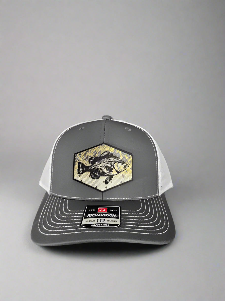 Richardson 112 Crappie Scales Fishing Trucker Hat - Woelfel Custom Designs