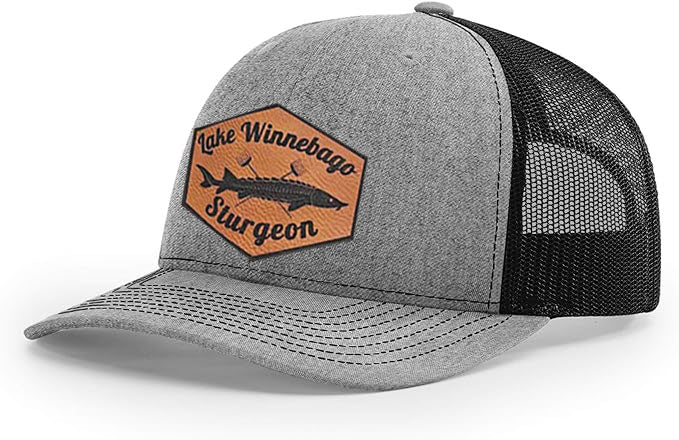 Richardson 112 Lake Winnebago Sturgeon Spearing Trucker Hat - Woelfel Custom Designs