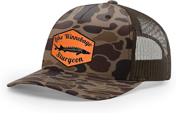 Richardson 112 Lake Winnebago Sturgeon Trucker Hat - Woelfel Custom Designs