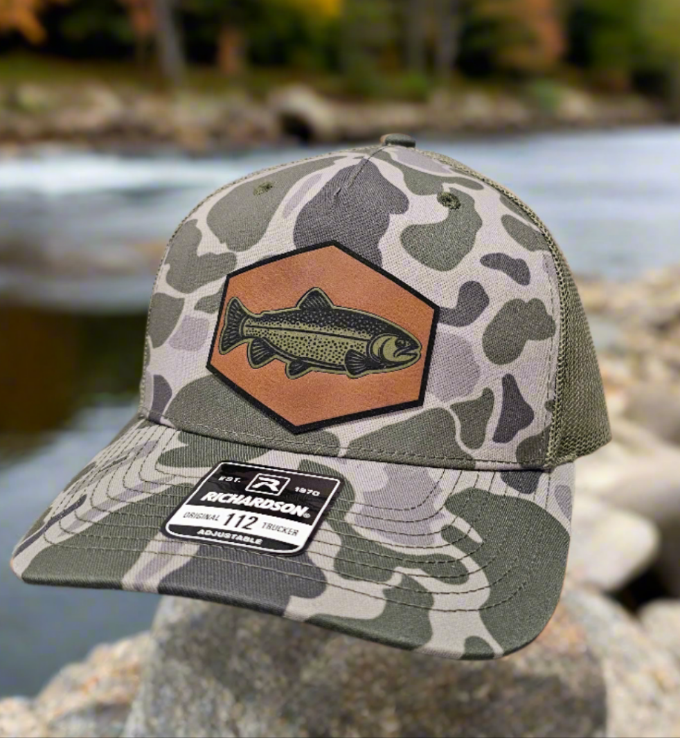 Richardson 112 Rainbow Trout Fishing Patch Hat - Woelfel Custom Designs