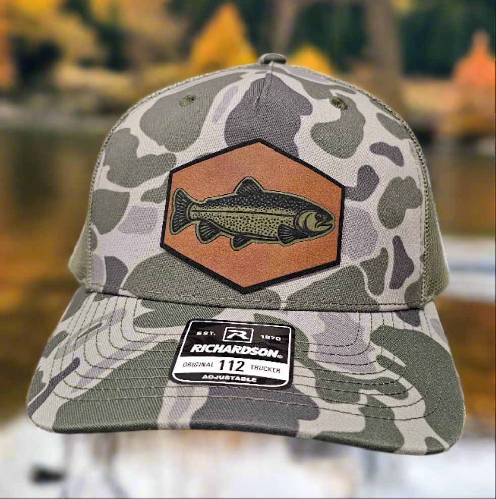 Richardson 112 Rainbow Trout Fishing Patch Hat - Woelfel Custom Designs