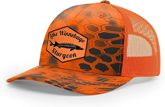Richardson 112 Lake Winnebago Sturgeon Trucker Hat - Woelfel Custom Designs