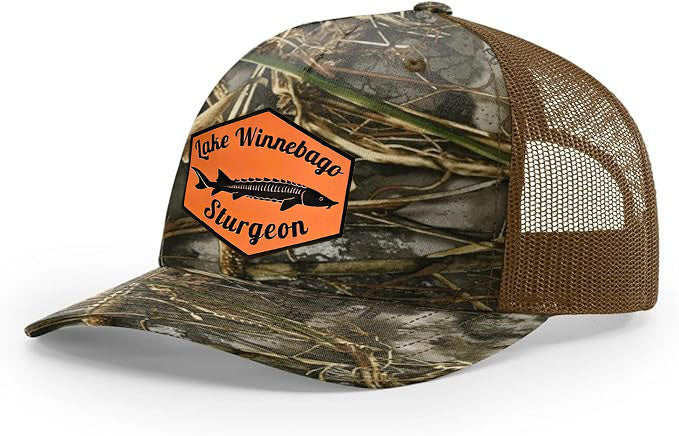 Richardson 112 Lake Winnebago Sturgeon Trucker Hat - Woelfel Custom Designs