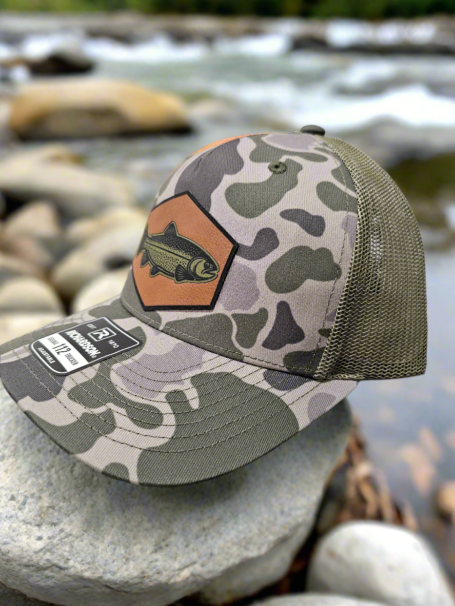 Richardson 112 Rainbow Trout Fishing Patch Hat - Woelfel Custom Designs