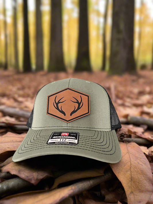 Richardson 112 Deer Shed Antler Trucker Hat - Woelfel Custom Designs