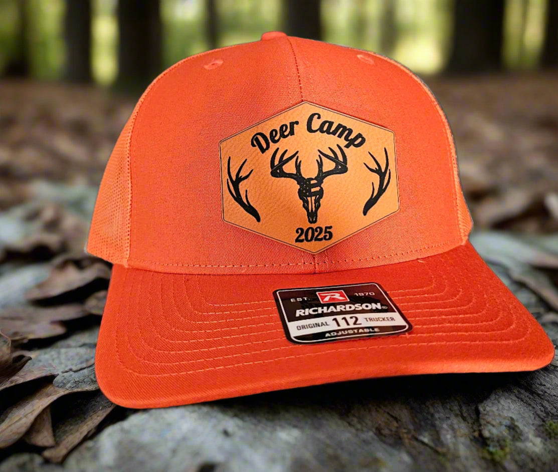 Richardson 112 2025 Deer Camp Hat - Premium Orange Patch