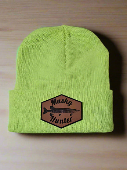 Musky Fishing Beanie Patch Hat