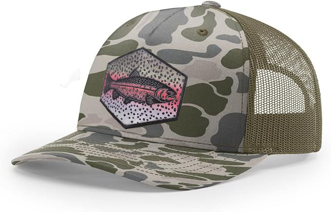 Richardson 112 Rainbow Trout Scales Fishing Trucker Hat