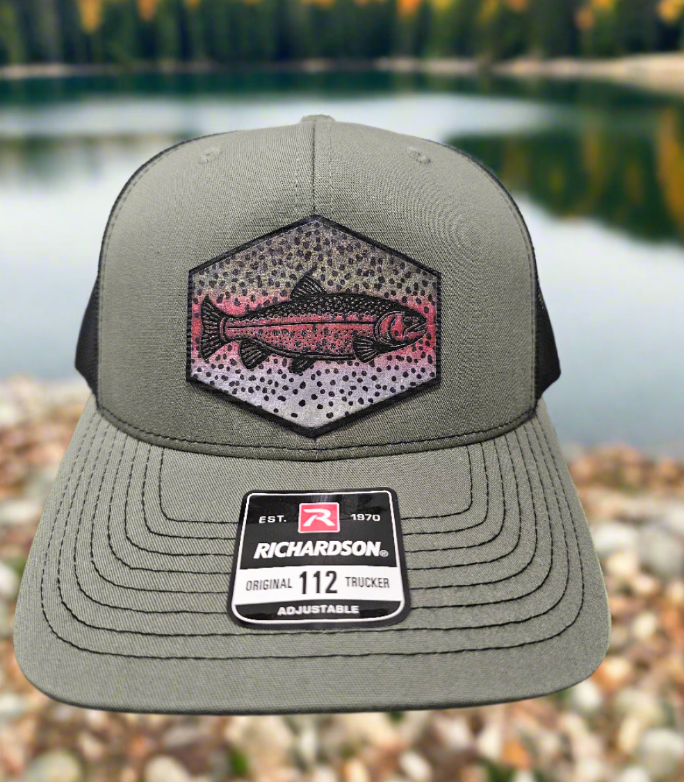 Richardson 112 Rainbow Trout Scales Fishing Trucker Hat