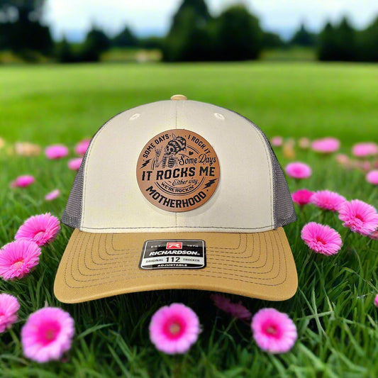 Richardson 112 Skull Rocking Mom Hat - Woelfel Custom Designs 