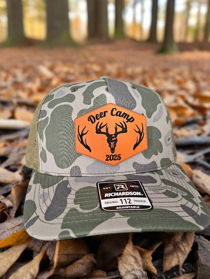 Richardson 112 2025 Deer Camp Hat - Premium Orange Patch
