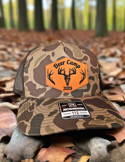 Richardson 112 2025 Deer Camp Hat - Premium Orange Patch